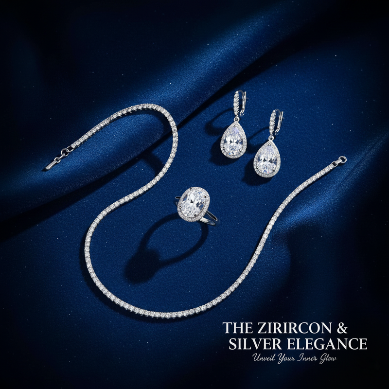 Zircon & Silver Elegance