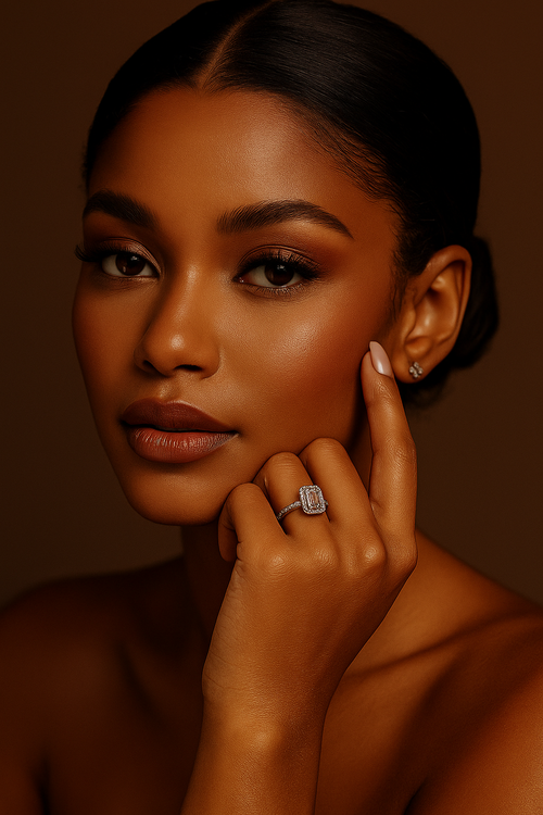 Bague Stylever en moissanite